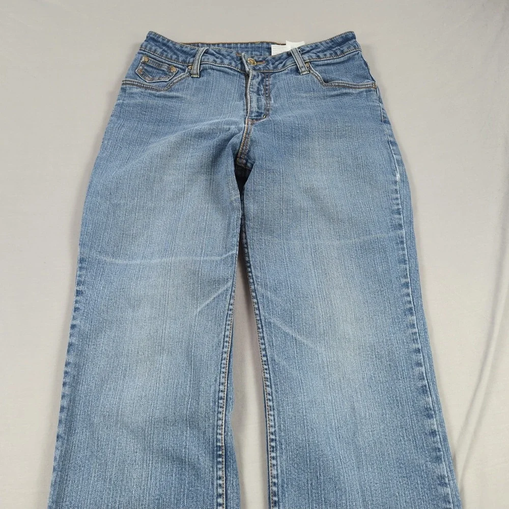 Vintage Lawman Jeans Womens 5 6 Blue Boot Cut Embelished Pockets Western Rodeo‎
